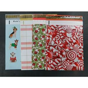 20 Poly Mailers. Christmas holiday print
